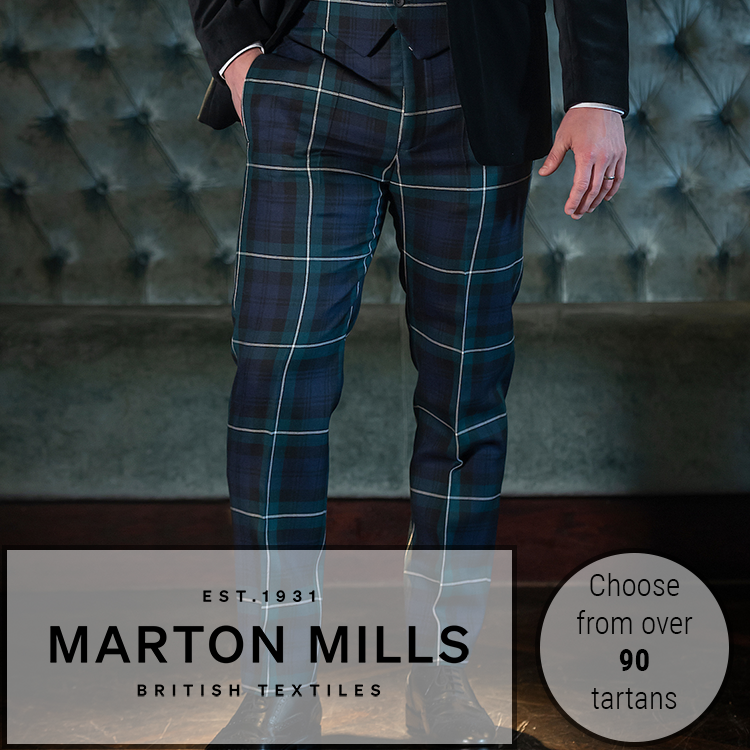 Lochcarron Wool Tartan Trousers from Slanj Kilts | Glasgow Kilt
